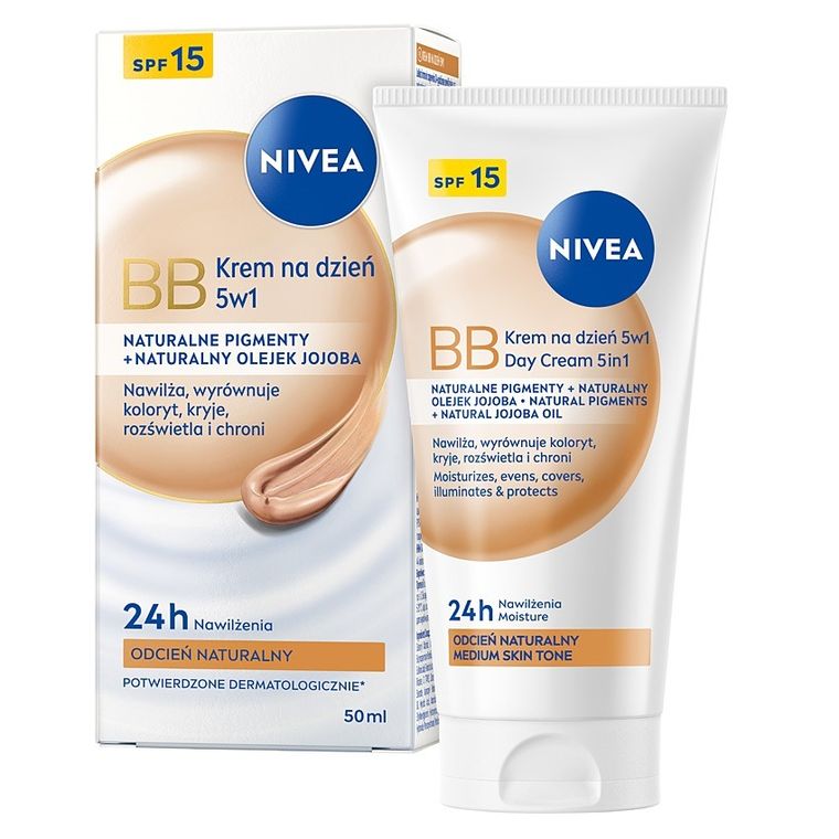 Nivea, krem BB 5w1 na dzień, ciemny, 50 ml