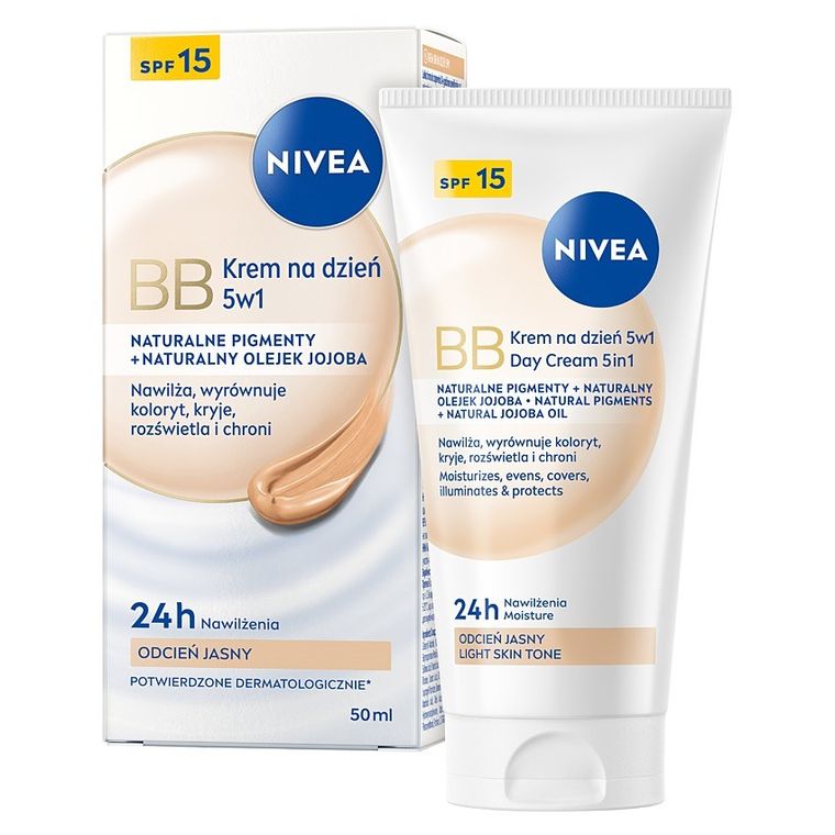 Nivea, krem BB 5w1 na dzień, jasny, 50 ml
