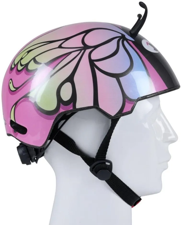 No Fear, kask rowerowy dziecięcy, regulowany, różowy, 48-52 cm