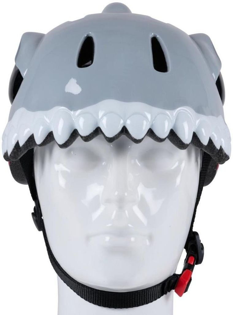 No Fear, kask rowerowy dziecięcy, regulowany, szary, 48-52 cm