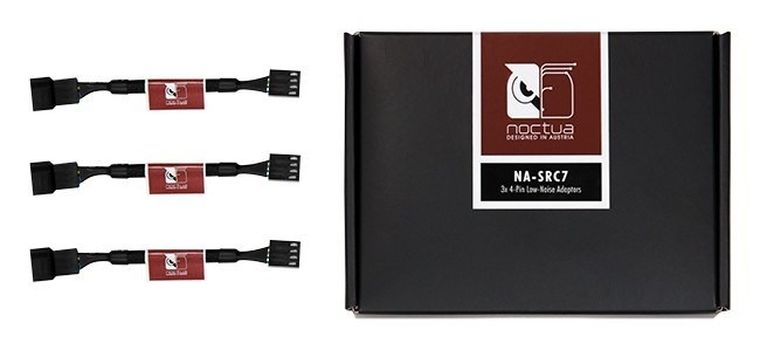 Noctua, mocowanie wentylatora, NA-SRC7, Low-Noise Adaptors 4-Pin, 3 szt.