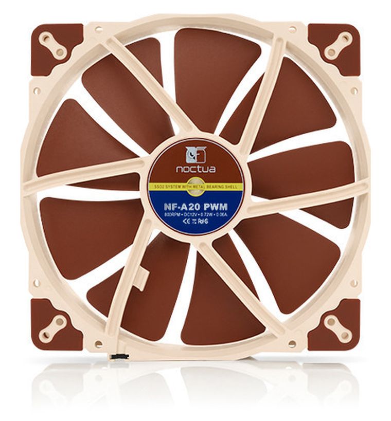 Noctua, wentylator, NF-A20 PWM, 200-200-30 mm
