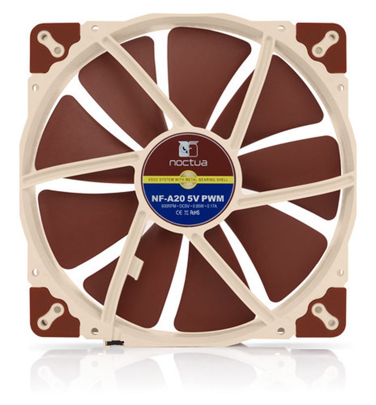 Noctua, wentylator, NF-A20, Pwm, 5V, 200-200-30 mm