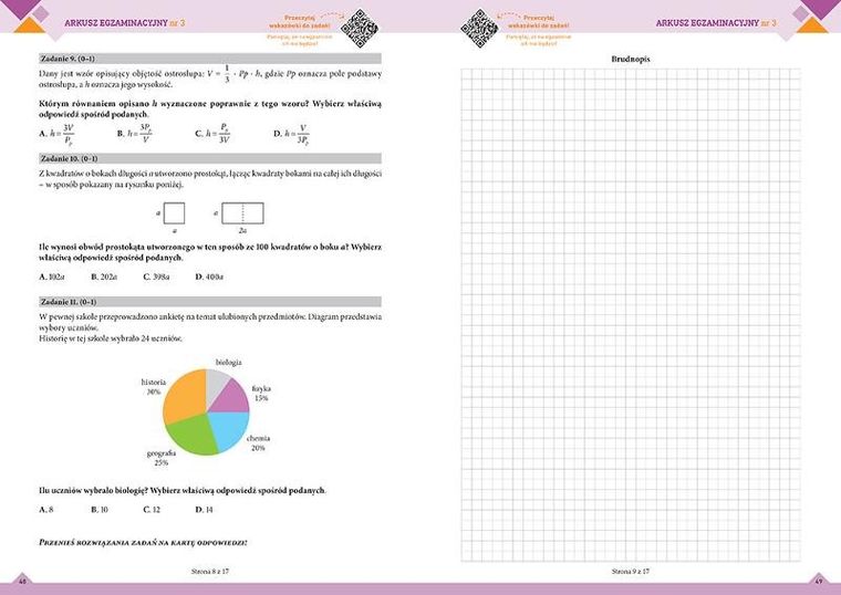 Nowy Egzamin ósmoklasisty. Arkusze. Matematyka 2025