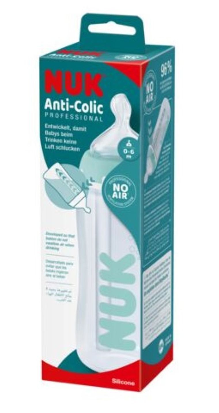 Nuk, Anti-Colic Professional, butelka ze wskaźnikiem temperatury, 0-6m, 300 ml
