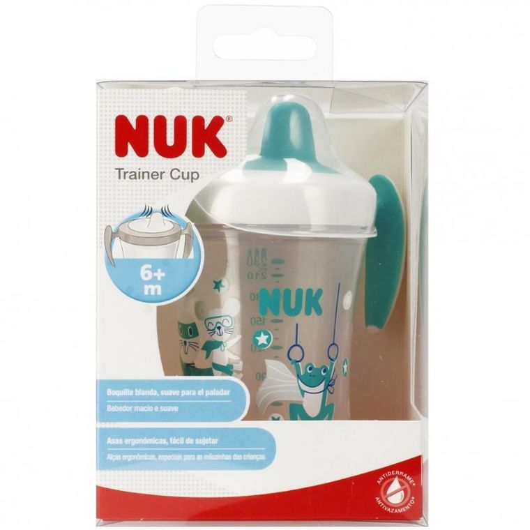 Nuk, Evo Trainer Cup, kubek niekapek, 6m+, zielony, 230 ml