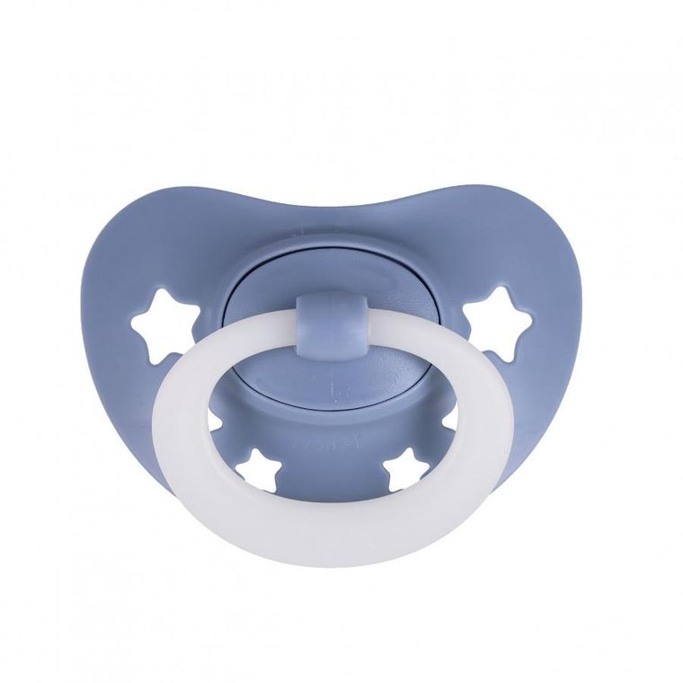 Nuk, First Choice, Night, smoczek uspokajający, niebieski, 0-6m, 2 szt.