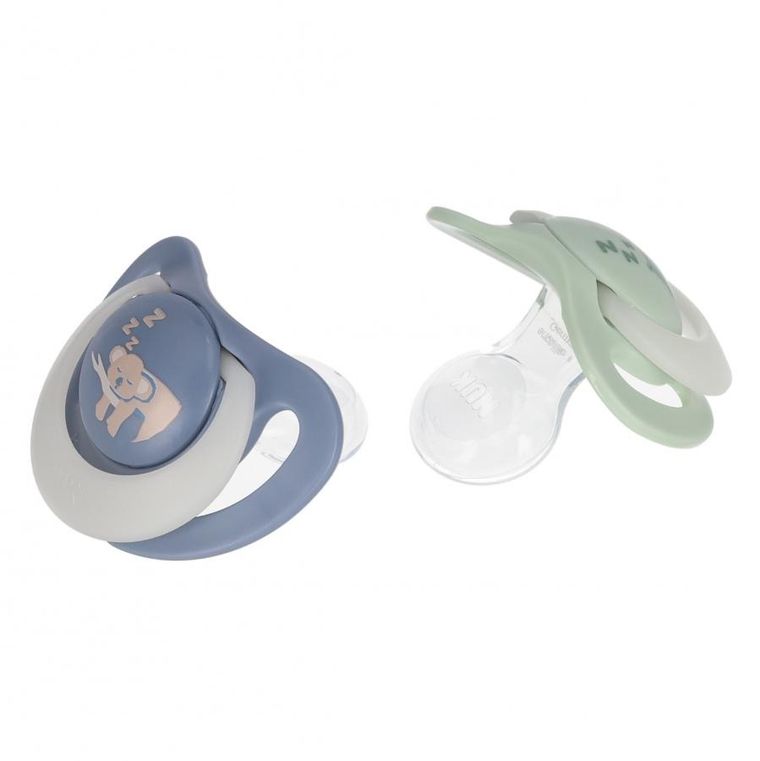 Nuk, First Choice, smoczek uspokajający, hipopotam i koala, 6-18m, 2 szt.