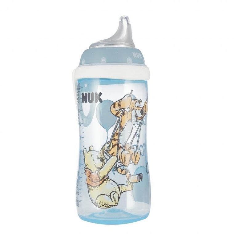 Nuk, Kubuś Puchatek, Active Cup, kubek niekapek, 12m+, tygrysek, niebieski, 300 ml