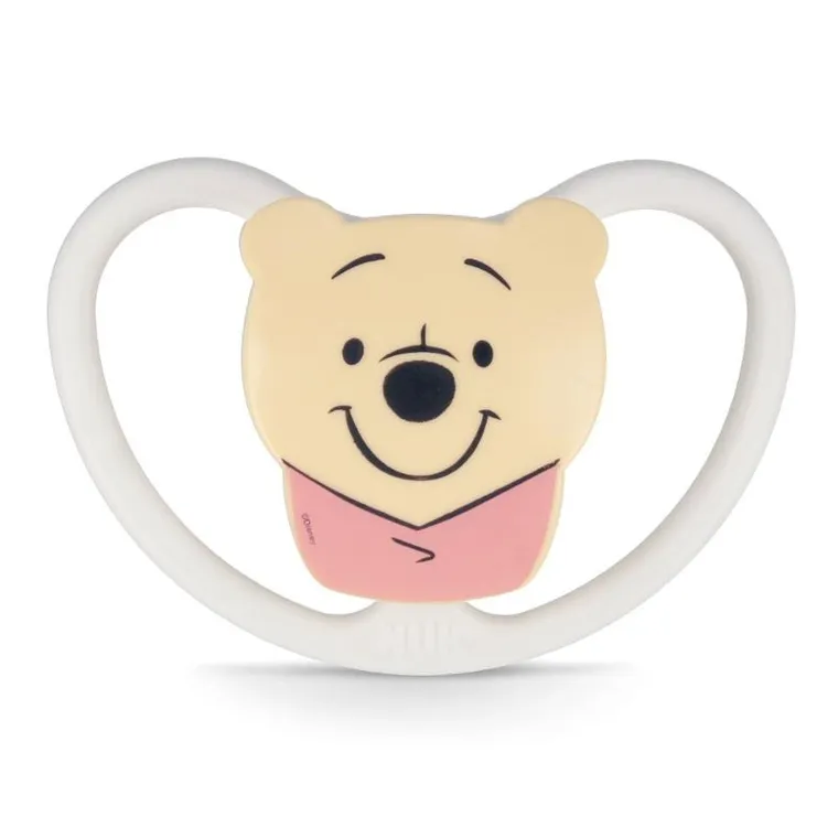 Nuk, Kubuś Puchatek, Space, smoczek uspokajający, silikonowy, 6-18m, 2 szt.