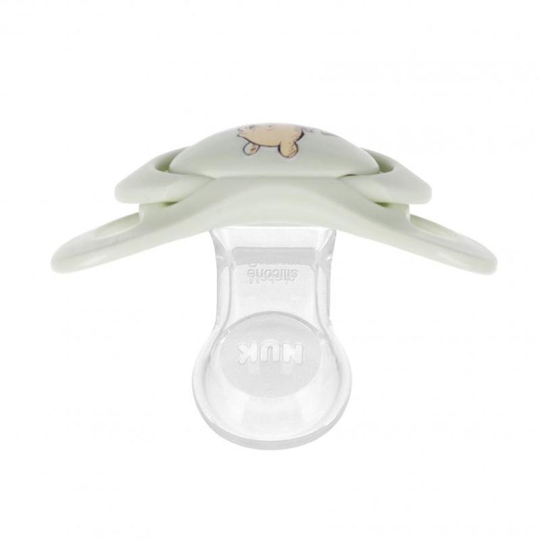 Nuk, Kubuś Puchatek, Star, smoczek silikonowy, 0-6m, 1 szt.