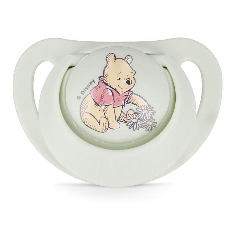 Nuk, Kubuś Puchatek, Star, smoczek uspokajający, silikonowy, 0-6m, 2 szt.