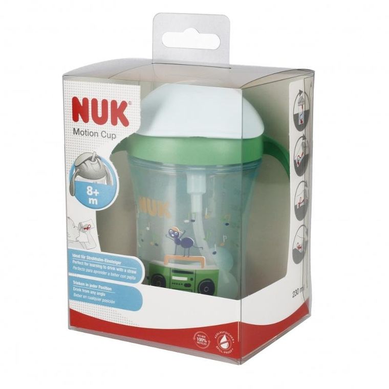 Nuk, Motion Cup, kubek, 8m+, zielony, 230 ml
