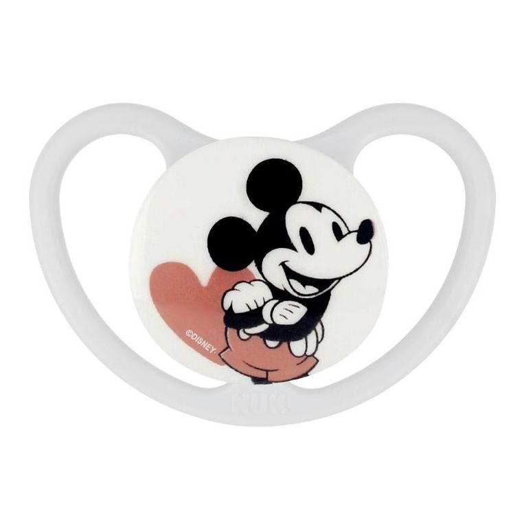 Nuk, Myszka Miki, Space, smoczek silikonowy, 0-6m, 2 szt.