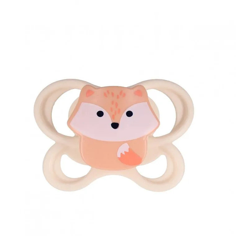 Nuk, Perfect Match Air, smoczek uspokajający, lis i miś, 0-2m, 2 szt.
