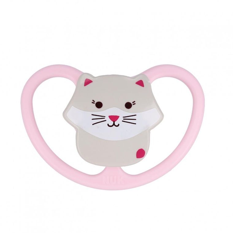 Nuk, Perfect Match Air, smoczek uspokajający, silikonowy, kot, 6-18m