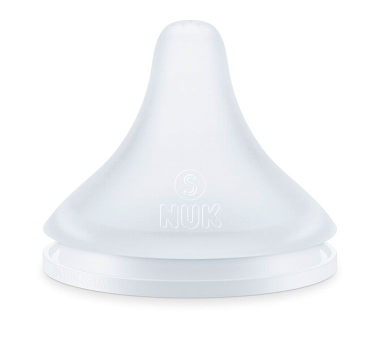 Nuk, Perfect Match, smoczek silikonowy do butelki, rozmiar S, 0m+, 2 szt.