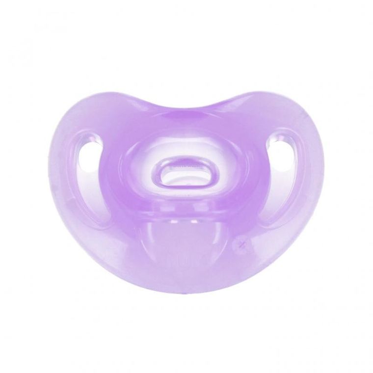 Nuk, Sensitive, smoczek uspokajający, silikonowy, 0-6m, fioletowy