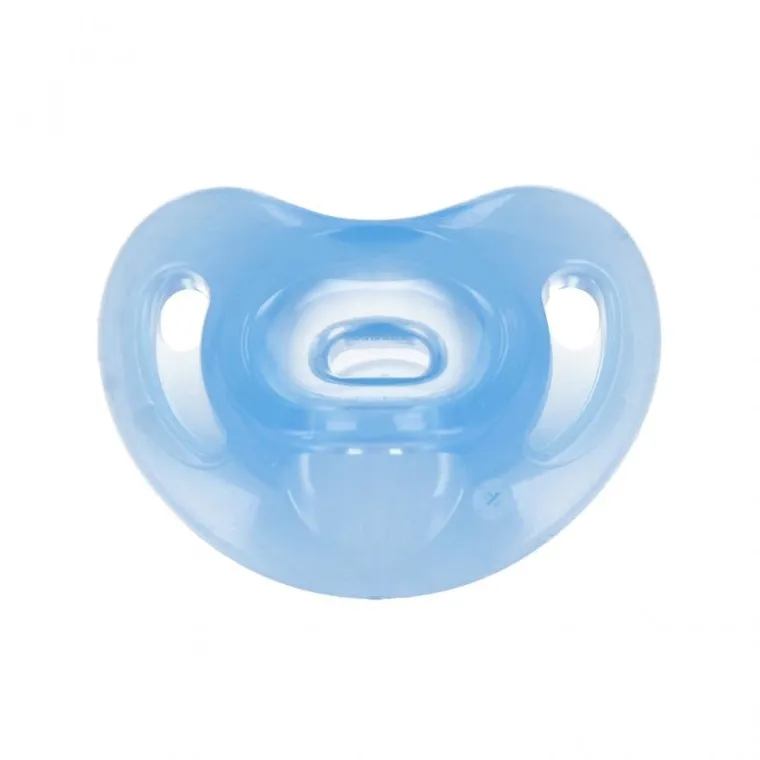 Nuk, Sensitive, smoczek uspokajający, silikonowy, 0-6m, niebieski