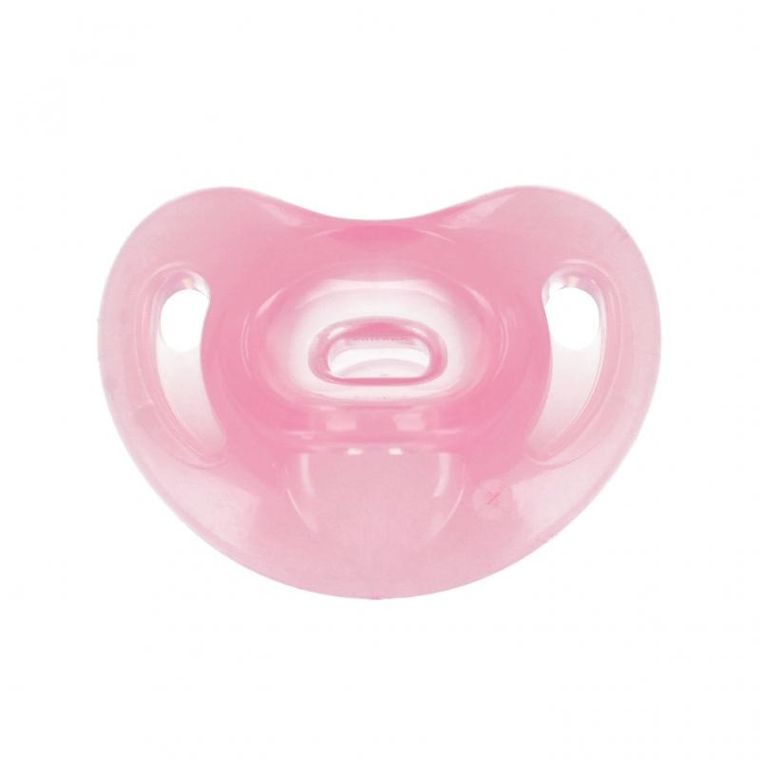 Nuk, Sensitive, smoczek uspokajający, silikonowy, 6-18m, różowy