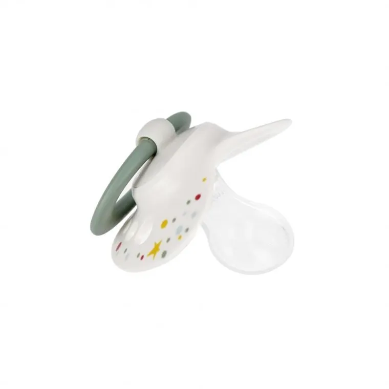 Nuk, Signature, smoczek uspokajający, silikonowy, 0-6m, zielony, 2 szt.