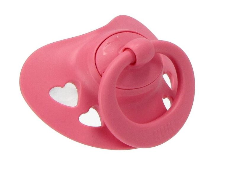 Nuk, Signature, smoczek uspokajający, silikonowy, 18-36m, różowy, 2 szt.