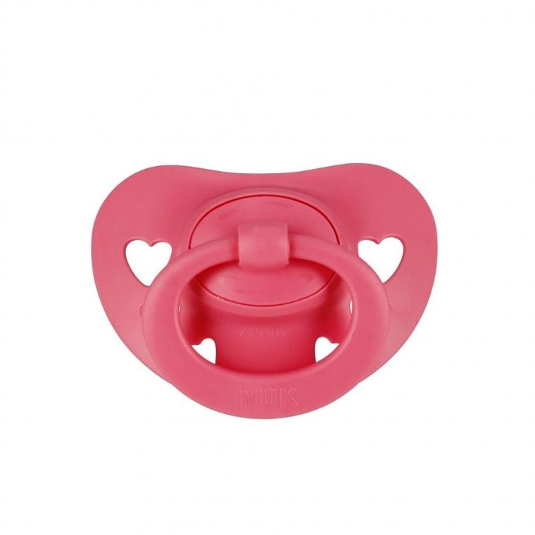 Nuk, Signature, smoczek uspokajający, silikonowy, 6-18m, różowy