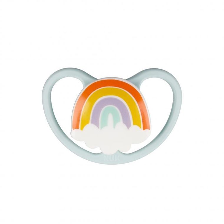 Nuk, Space, smoczek silikonowy, 0-6m, żaba, 2 szt.