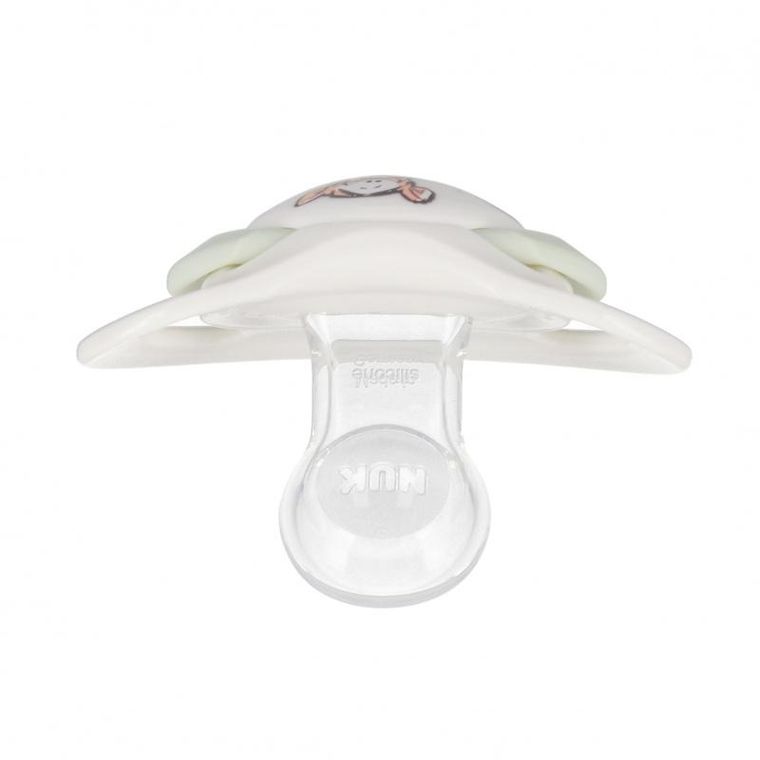 Nuk, Star, Kubuś Puchatek, smoczek silikonowy, 6-18m, 1 szt.