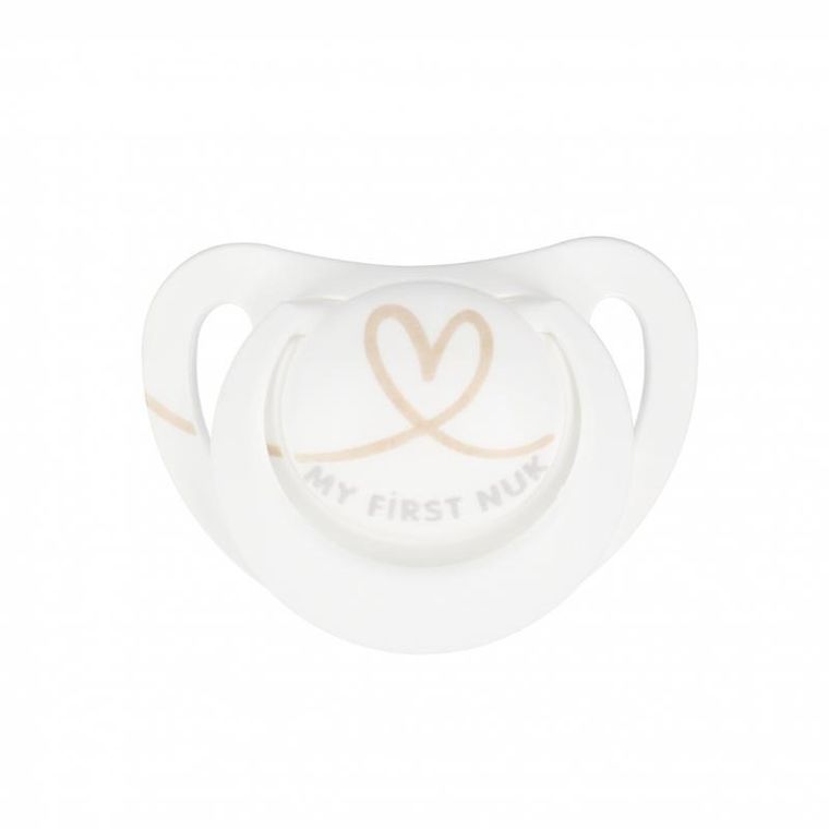 Nuk, Star, smoczek silikonowy, 0-6m, 2 szt.