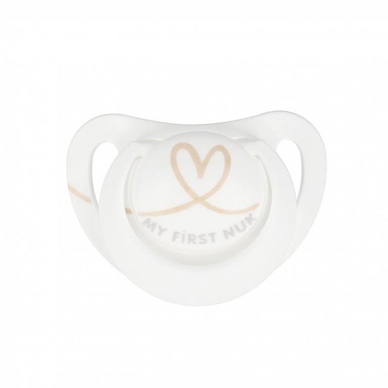 Nuk, Star, smoczek uspokajający, silikonowy, 0-2m, niebiesko-biały, 2 szt.