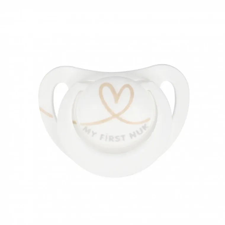 Nuk, Star, smoczek uspokajający, silikonowy, 0-6m, niebiesko-biały, 2 szt.