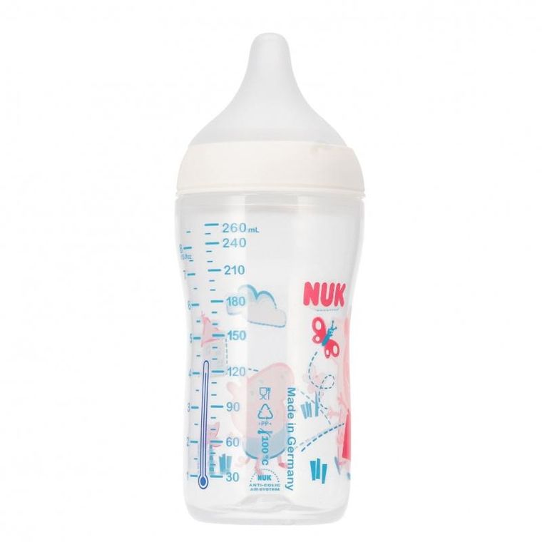 Nuk, Świnka Peppa, butelka, 260 ml