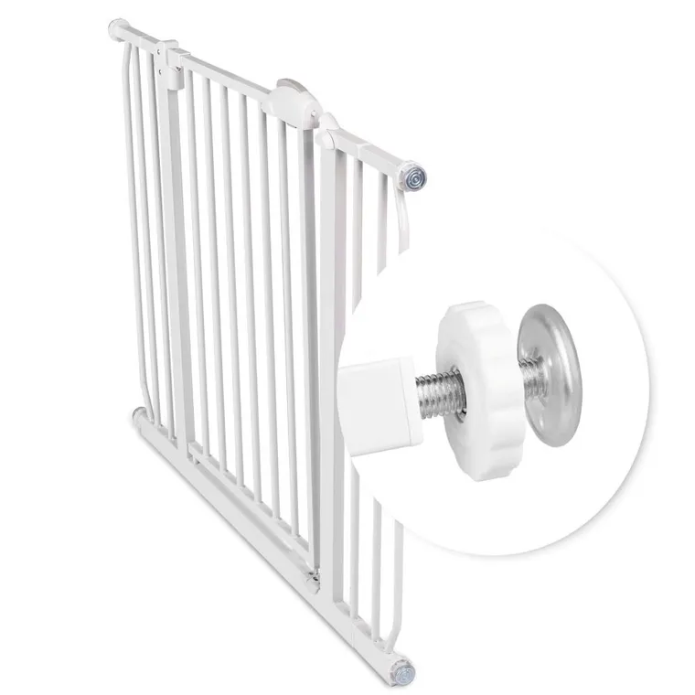 Nukido, barierka, bramka zabezpieczająca, biała