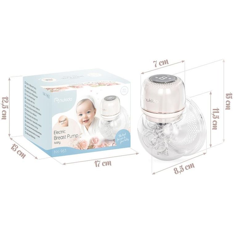 Nukido, laktator elektryczny, trójfazowy, beżowy, NK-963