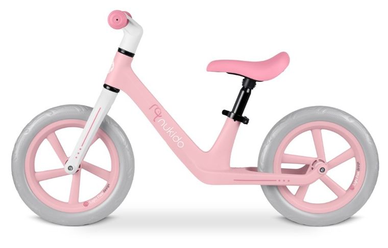 Nukido, Light Flee, rowerek biegowy dla dzieci, różowy