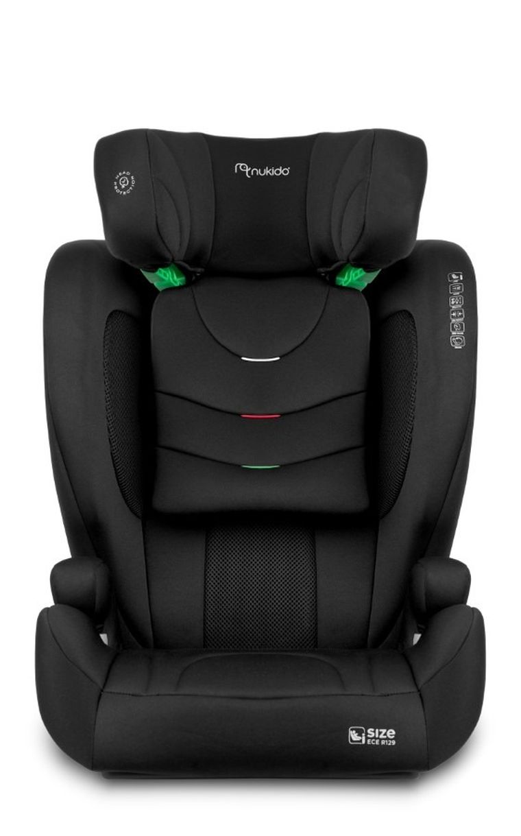 Nukido, Louis Soft, fotelik samochodowy, czarny, 15-36 kg