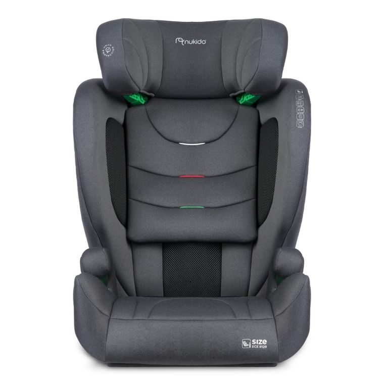 Nukido, Louis Soft, fotelik samochodowy, szary, 15-36 kg