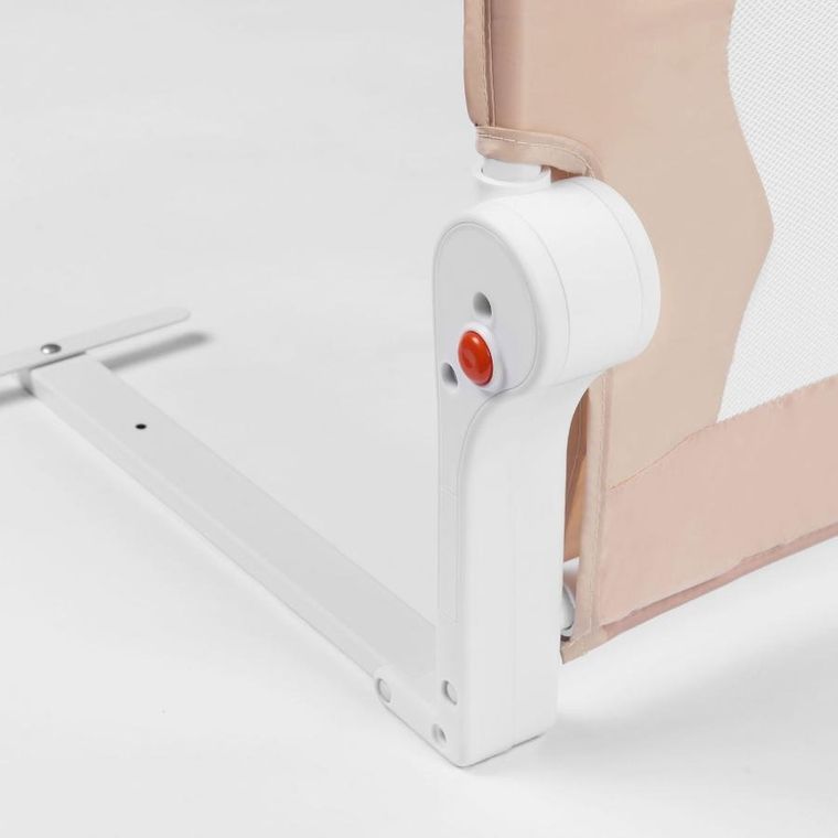 Nukido, osłona zabezpieczająca na łóżko, beżowa, 150-42-35 cm