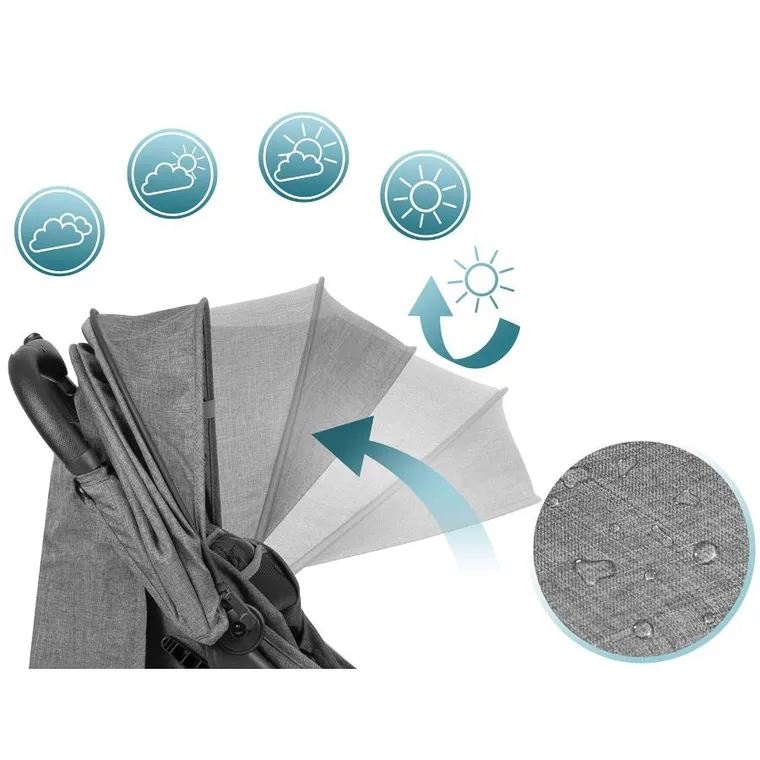 Nukido, Paseo, wózek dziecięcy, spacerówka, szary