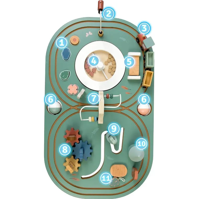 Nukido, stolik sensoryczny, drewniany