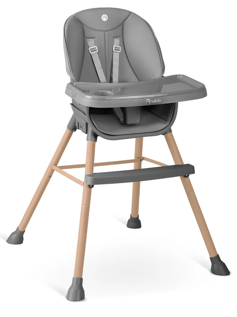 Nukido, Tilo, krzesełko do karmienia, szare