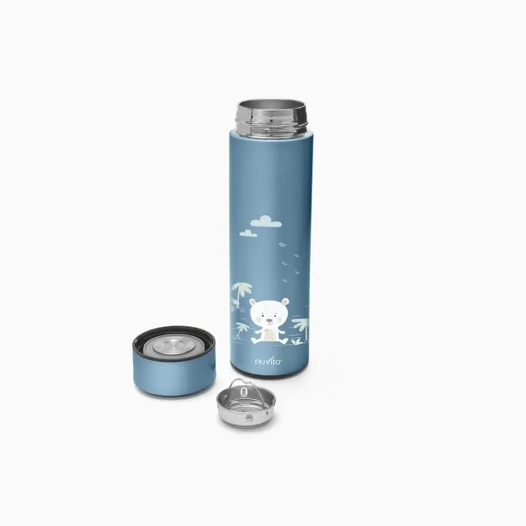 Nuvita, Termos z termometrem LED, dotykowy, niebieski, 500 ml