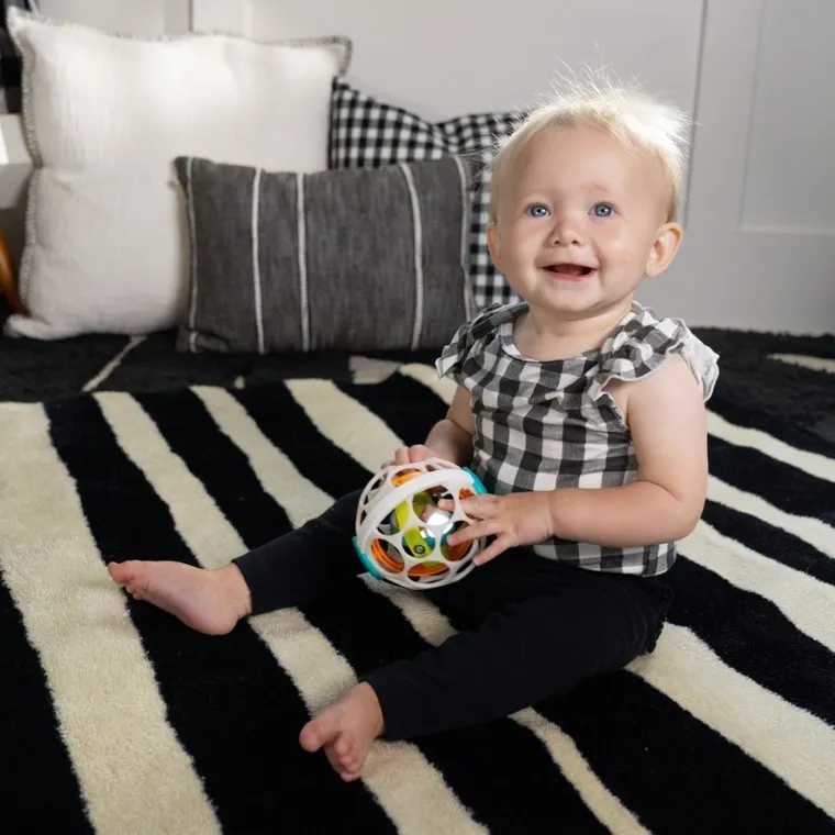 Oball, Grip & Spin Oball, zabawka z grzechotką, piłka
