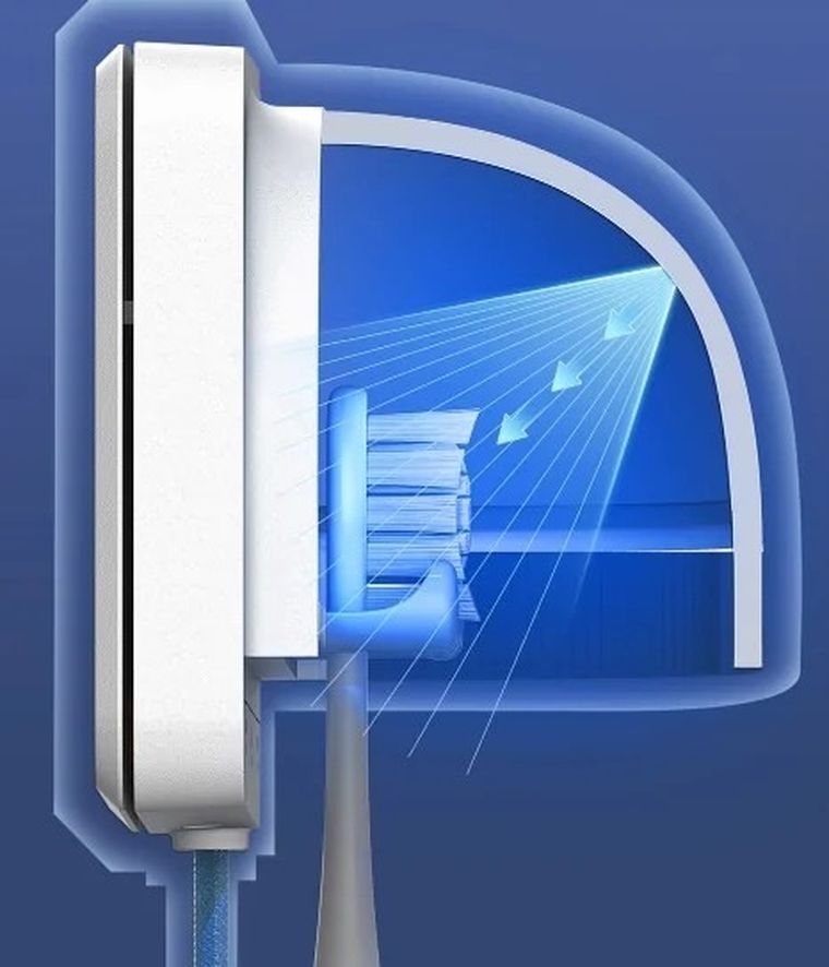 Oclean, Sanitizer S1, uchwyt na szczoteczki z funkcją dezynfekcji, szary