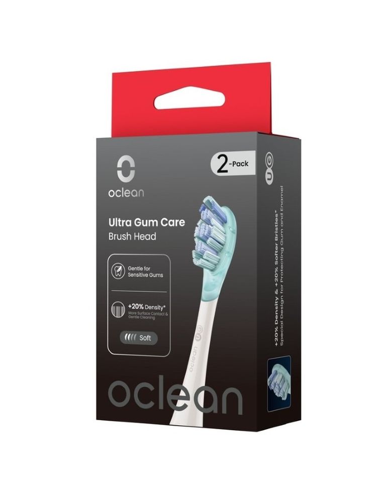 Oclean, Ultra Gum Care, końcówki do szczoteczki, UG03, białe, 2 szt.