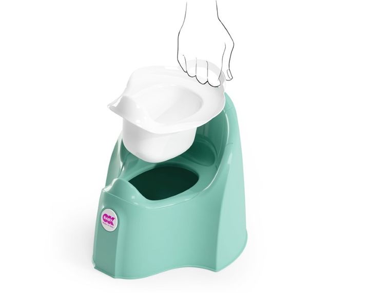 OK Baby, Pasha, nocnik z wyjmowanym wkładem, jasnoniebieski