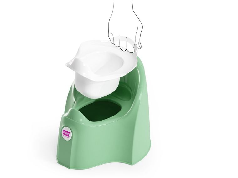 OK Baby, Pasha, nocnik z wyjmowanym wkładem, miętowy