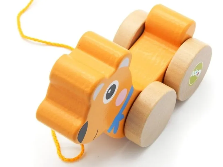 Oops, Miś, zabawka do ciągnięcia, 12m+