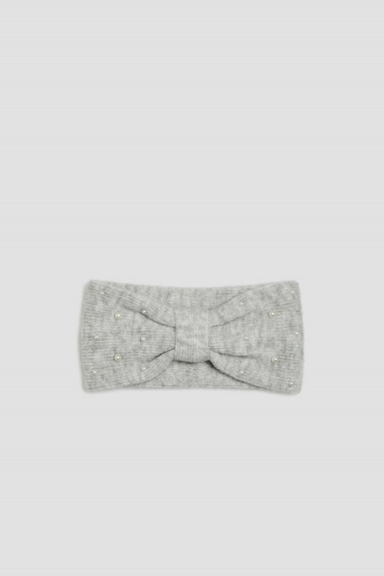 Opaska damska, szara, Moodo